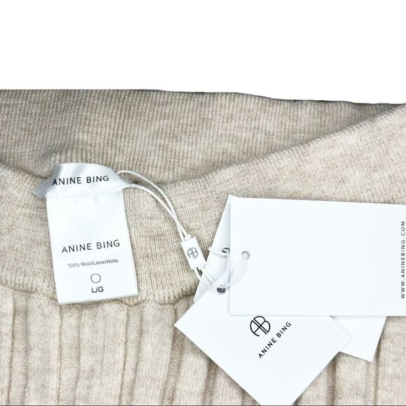 Anine Bing Val Pant in Cream - Picture 5 of 10